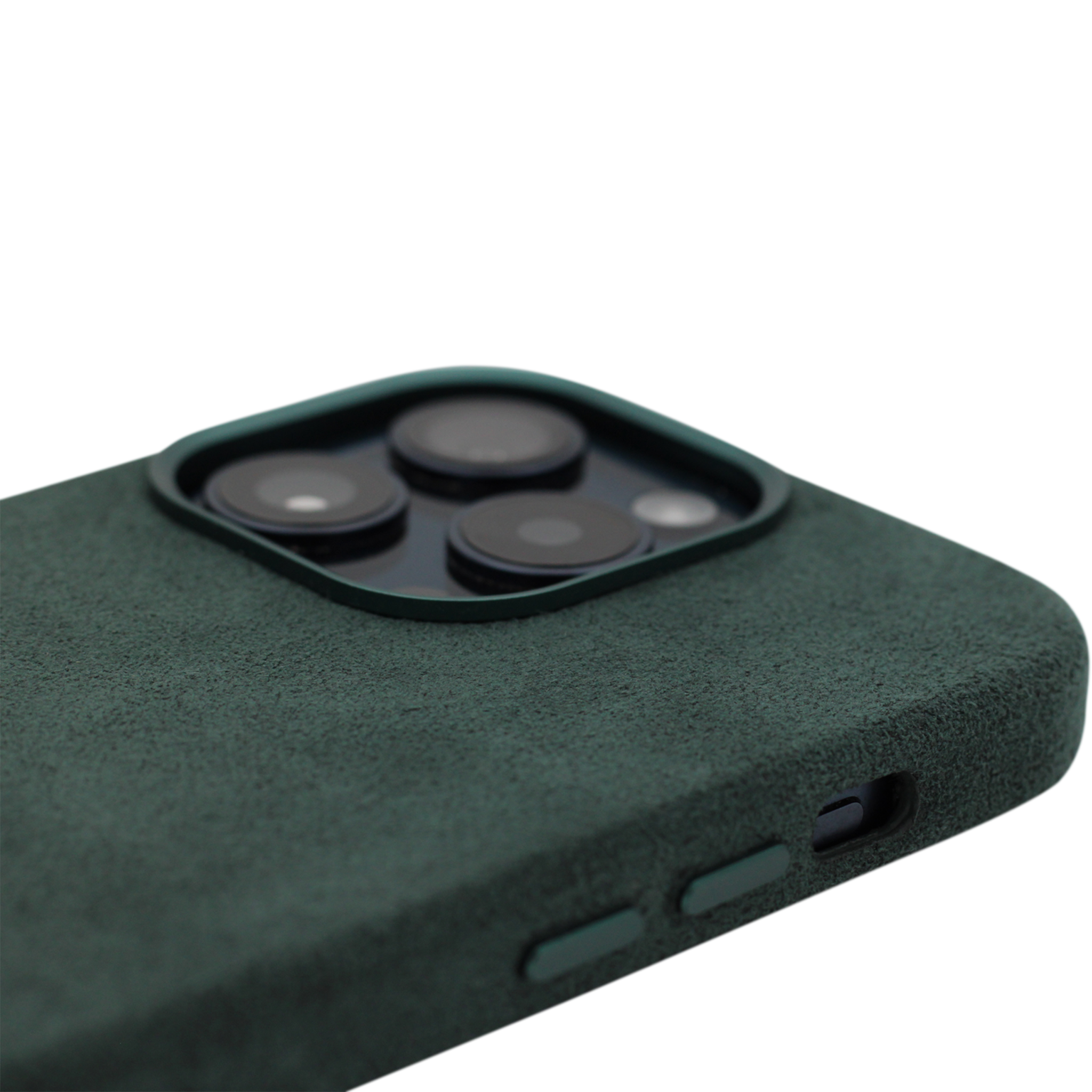 PROTARA Alcantara iPhone 14 Pro-skal – Expedition Green