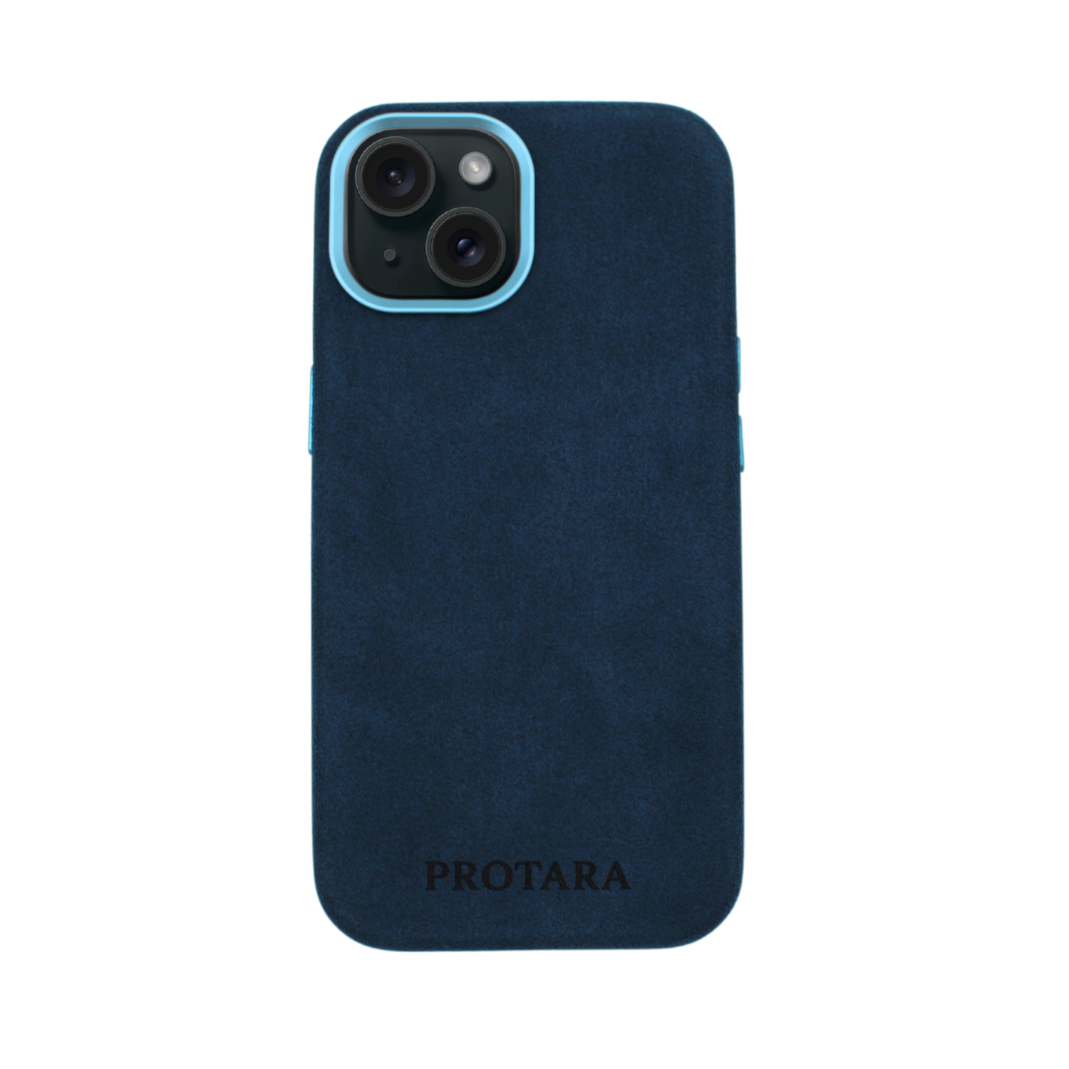 PROTARA Alcantara iPhone 15-skal - Ocean Voyage Blue