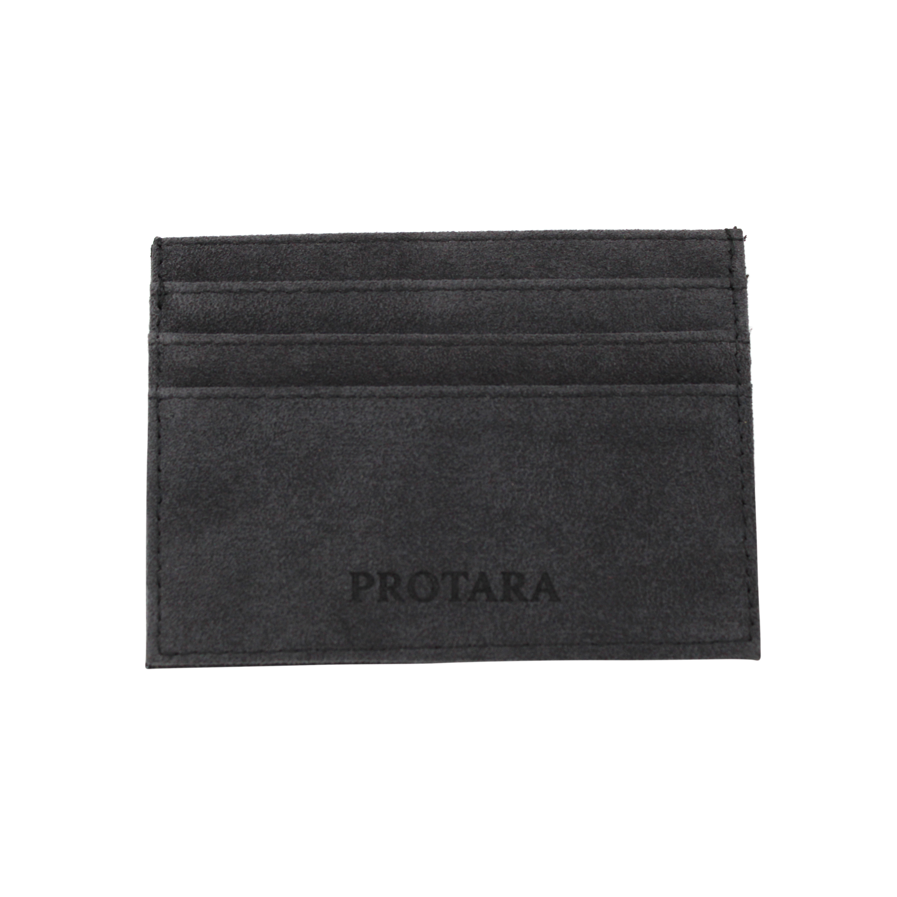 PROTARA Alcantara Korthållare - Midnatt Jet Black