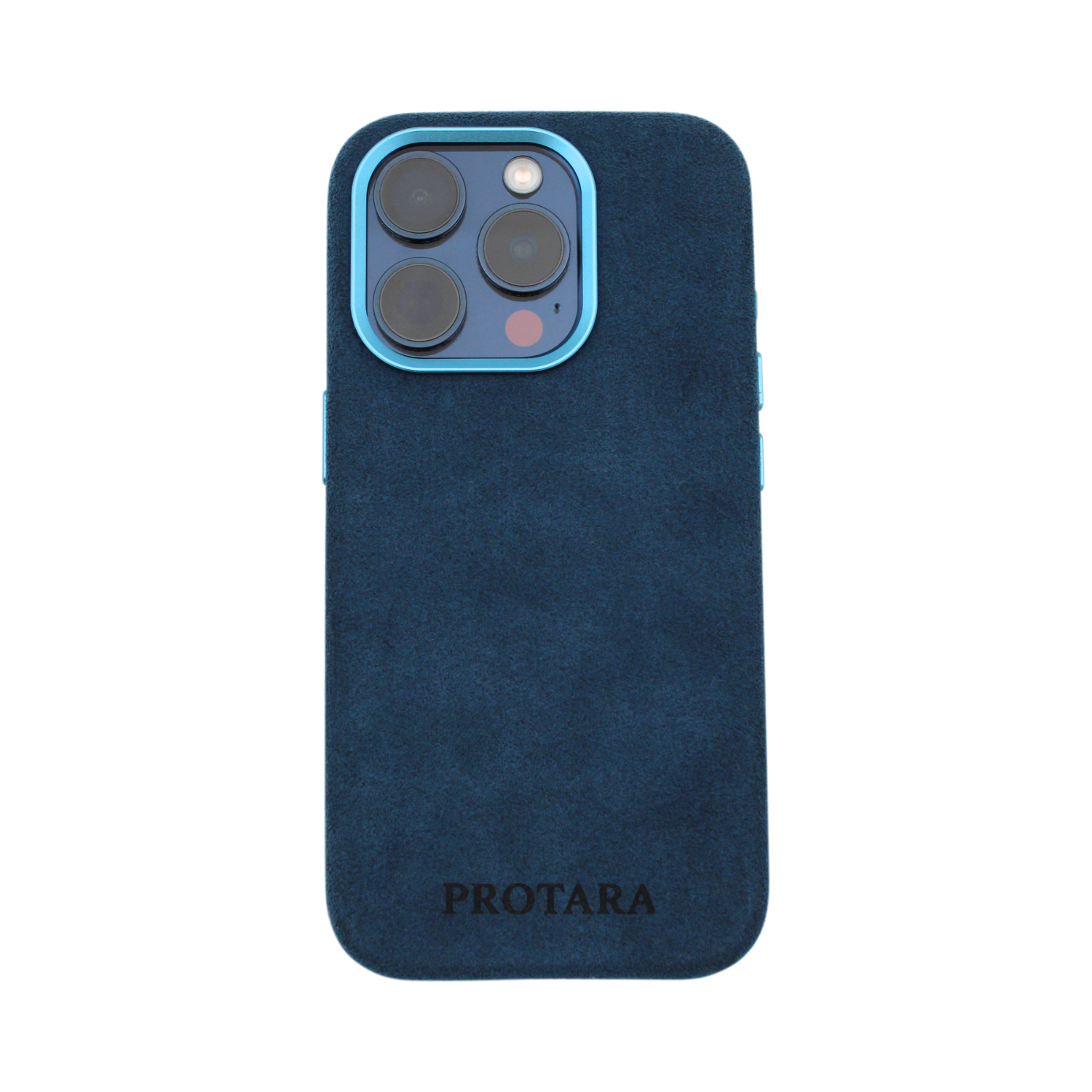 PROTARA Alcantara iPhone 15 Pro-skal - Ocean Voyage Blue