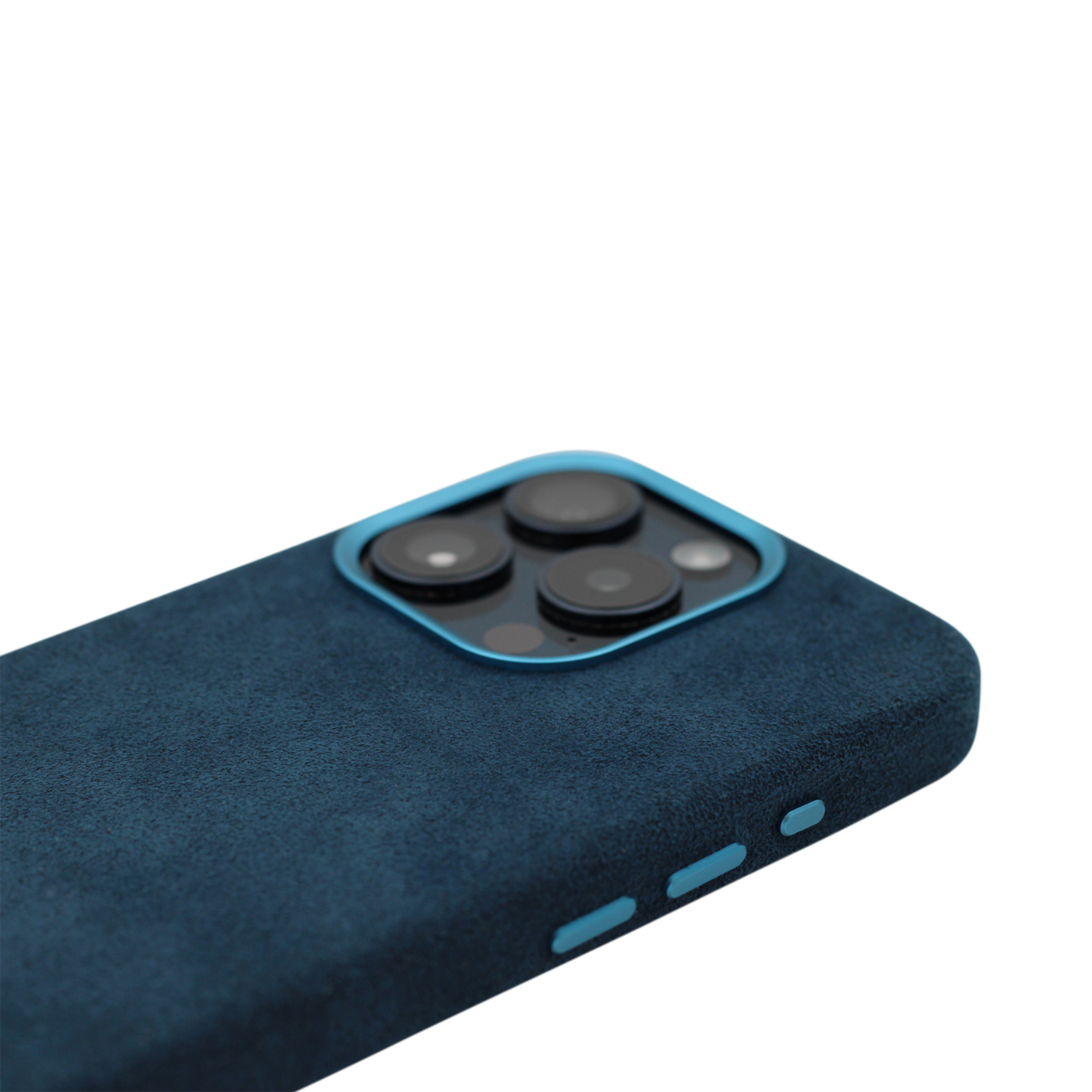 PROTARA Alcantara iPhone 16 Pro Max-skal - Ocean Voyage Blue