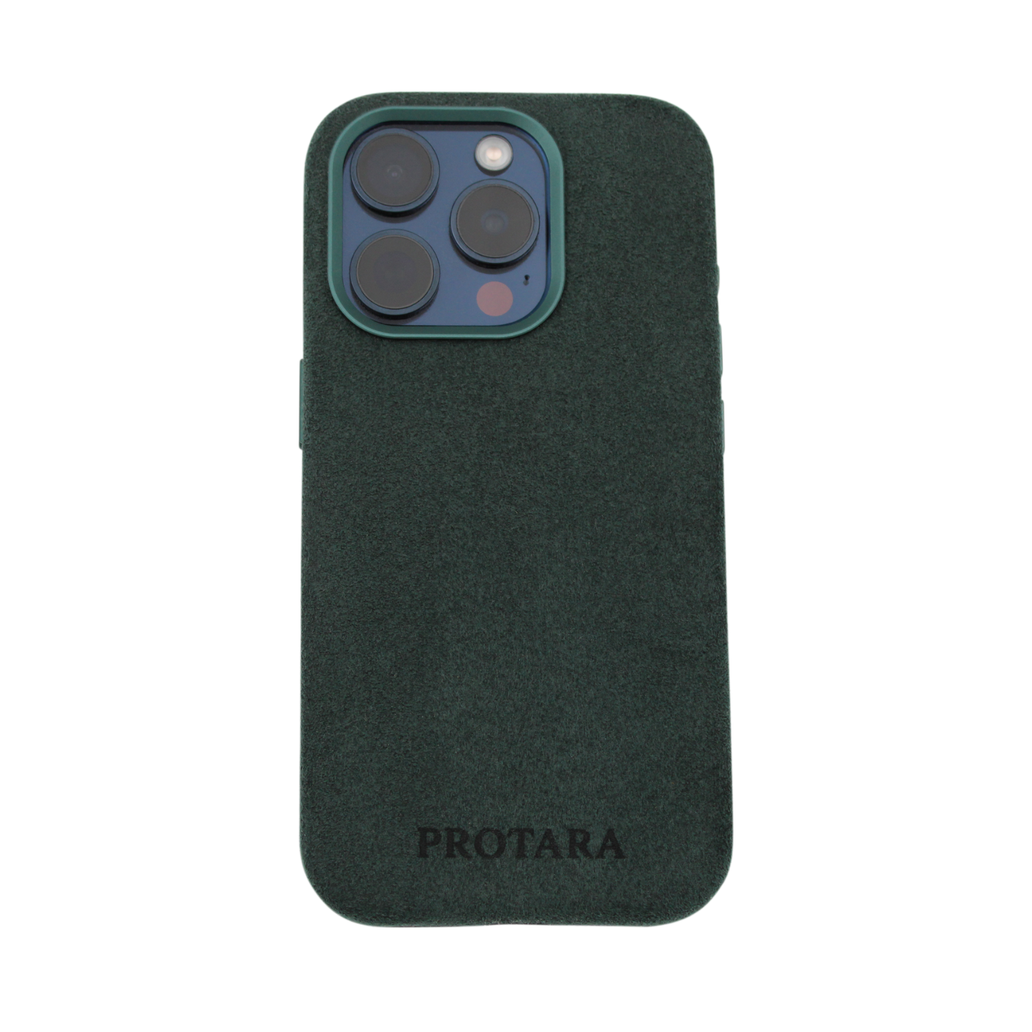 PROTARA Alcantara iPhone 14 Pro-skal – Expedition Green
