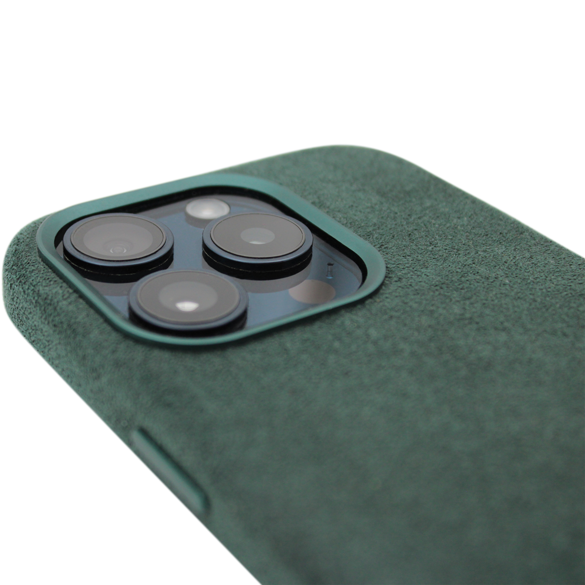 PROTARA Alcantara iPhone 14 Pro-skal – Expedition Green