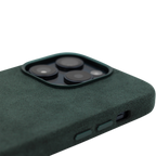 PROTARA Alcantara iPhone 14 Pro-skal – Expedition Green