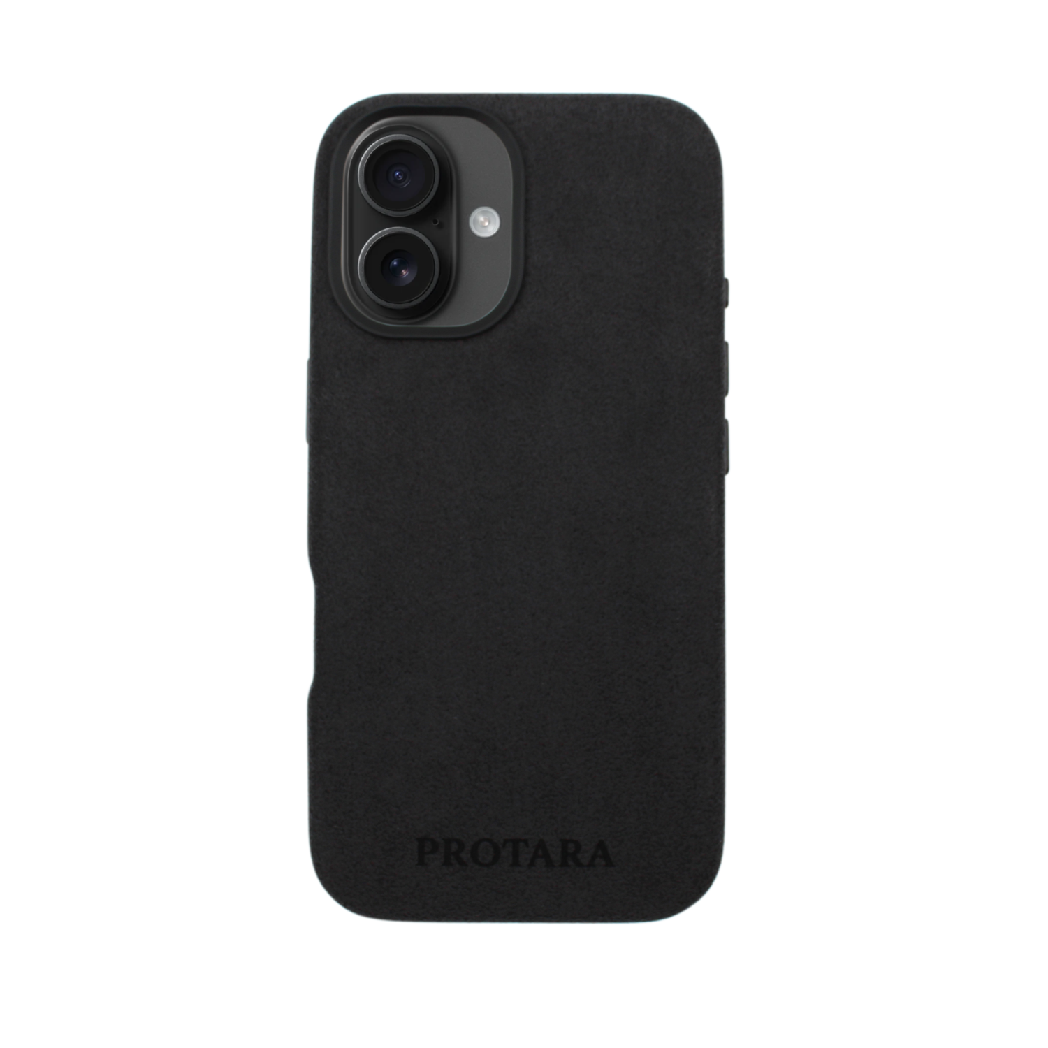 PROTARA Alcantara iPhone 16-skal - Midnight Jet Black