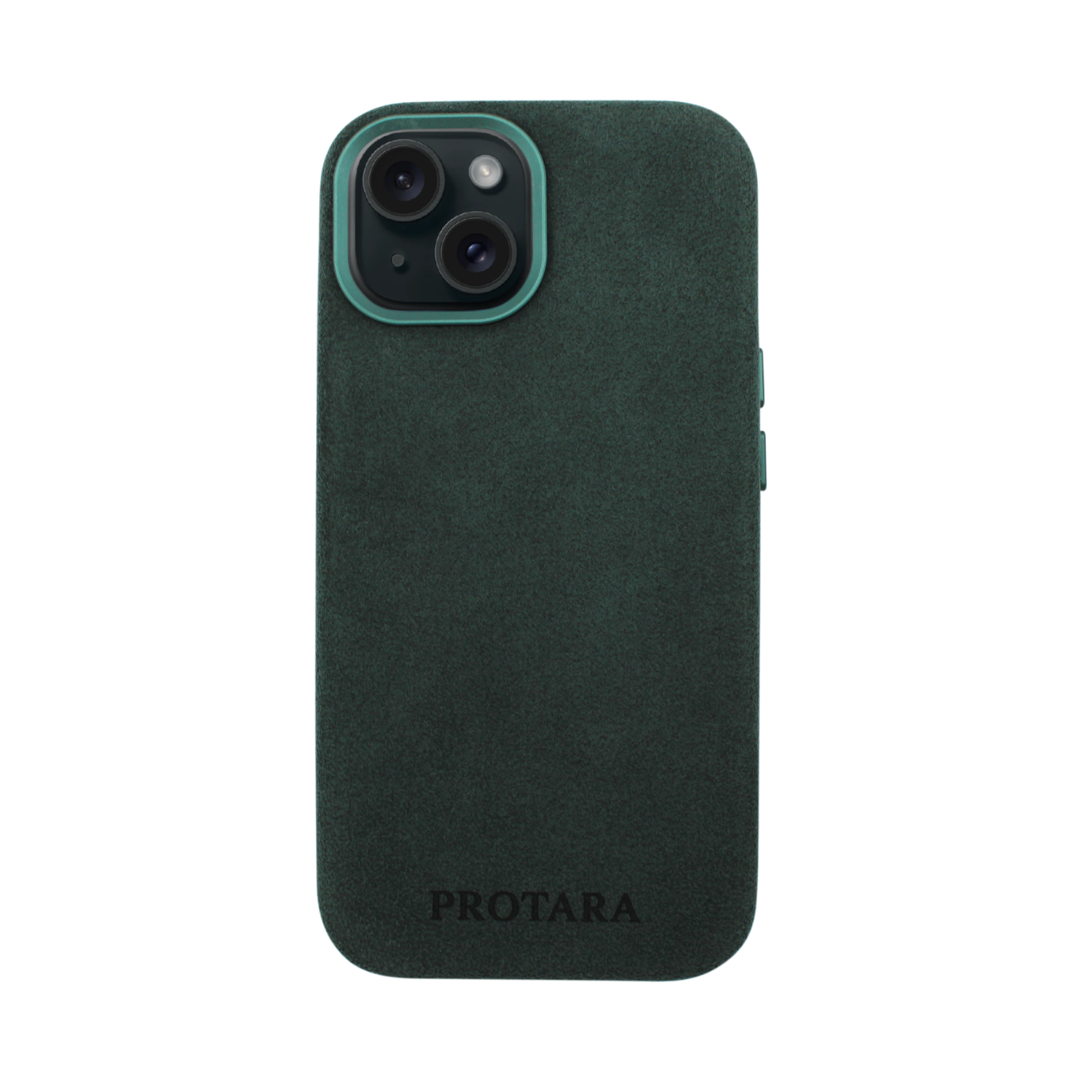 PROTARA Alcantara iPhone 15-skal – Expedition Green