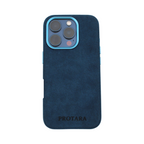 PROTARA Alcantara iPhone 16 Pro-skal - Ocean Voyage Blue