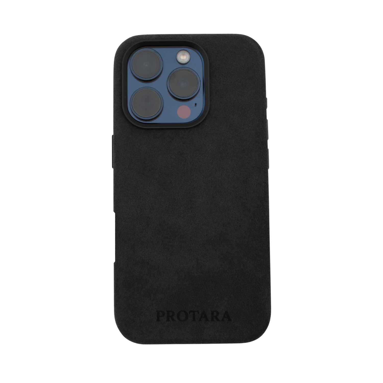 PROTARA Alcantara iPhone 16 Pro Max-skal - Midnight Jet Black