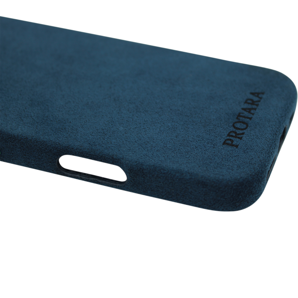 PROTARA Alcantara iPhone 16 Pro-skal - Ocean Voyage Blue