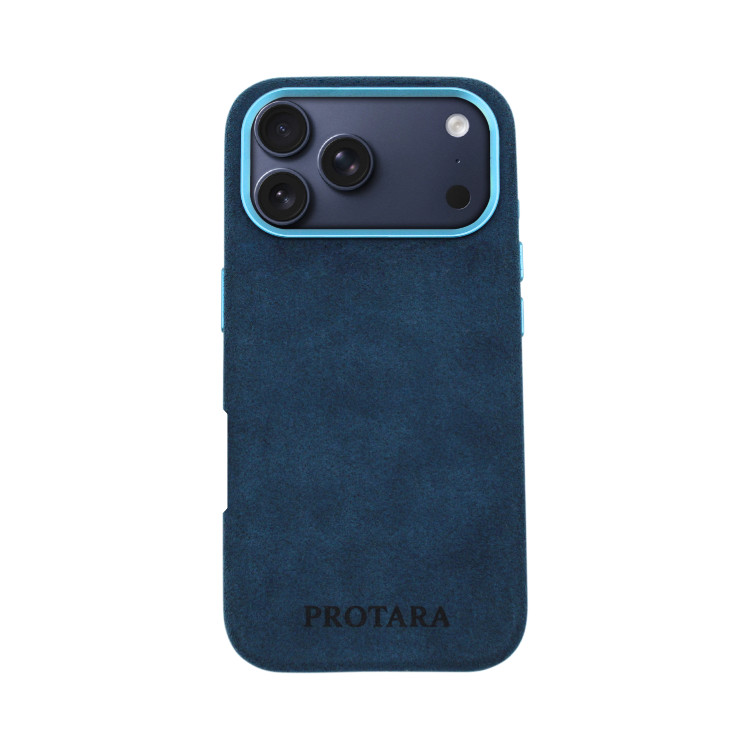 PROTARA Alcantara iPhone 17 Pro skal – Ocean Voyage Blue
